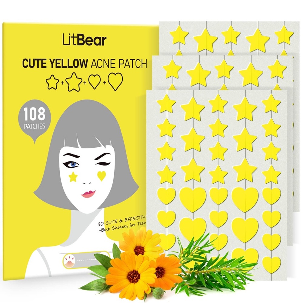 Hydrocolloid Patches Face Zit Acne Dots, Tea Tree Oil + Centella Oil, 108 Count